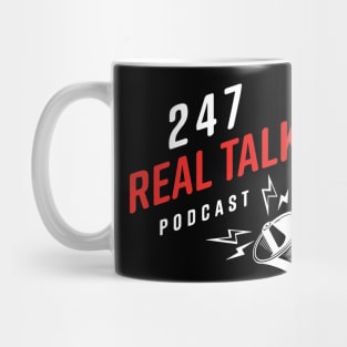 247 Real Talk logo white Mug